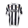 Maglia Juventus Home 2000-01 numero 21 Lotto – strisce bianconere sponsor TELE+ colletto polo – Vintage Serie A
