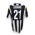 Retro maglia Juventus Home 2000-01 Zidane numero 21 – nameset replica – maglia Vintage Lotto Serie A bianconera