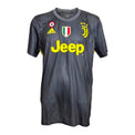Maglia Juventus Third 2018/19 Adidas Parley grigia con sponsor Jeep giallo e scudetto – fronte