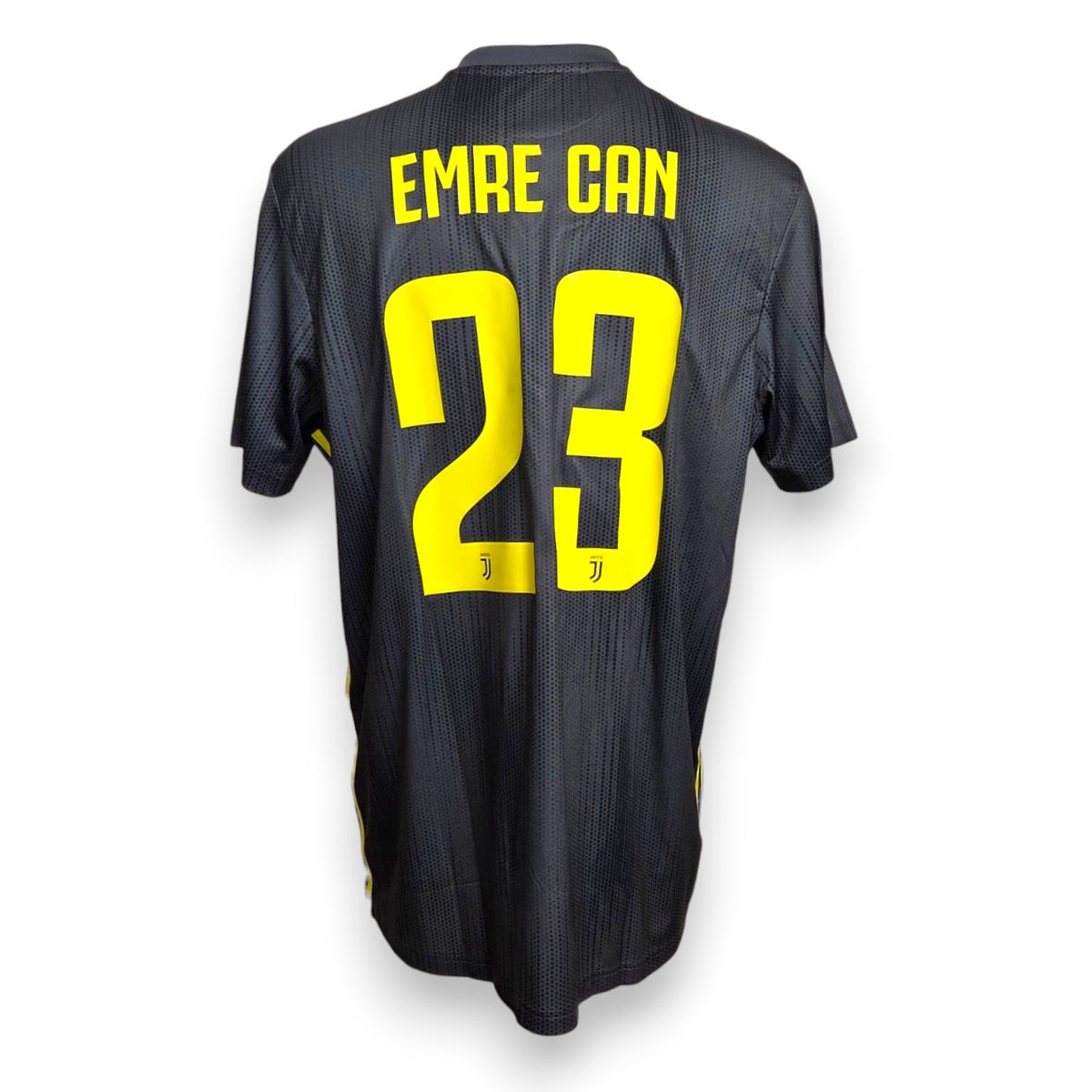 Retro maglia Juventus Third 2018/19 con nameset originale Emre Can 23 giallo