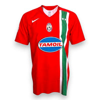 Maglia Juventus Third 2006-07 Player Issued rossa Nike Tamoil – tricolore verticale e due stelle – taglia L