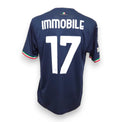 Retro maglia Lazio Away 2023-24 numero 17 Immobile – dicitura 50° Anniversario sotto il tricolore