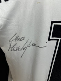Primo piano autografo originale Luca Marchegiani su maglia Lazio Portiere 1998-99