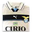 Dettaglio collo maglia Lazio Portiere 1998-99 Puma XL – stemma S.S. Lazio e sponsor Cirio