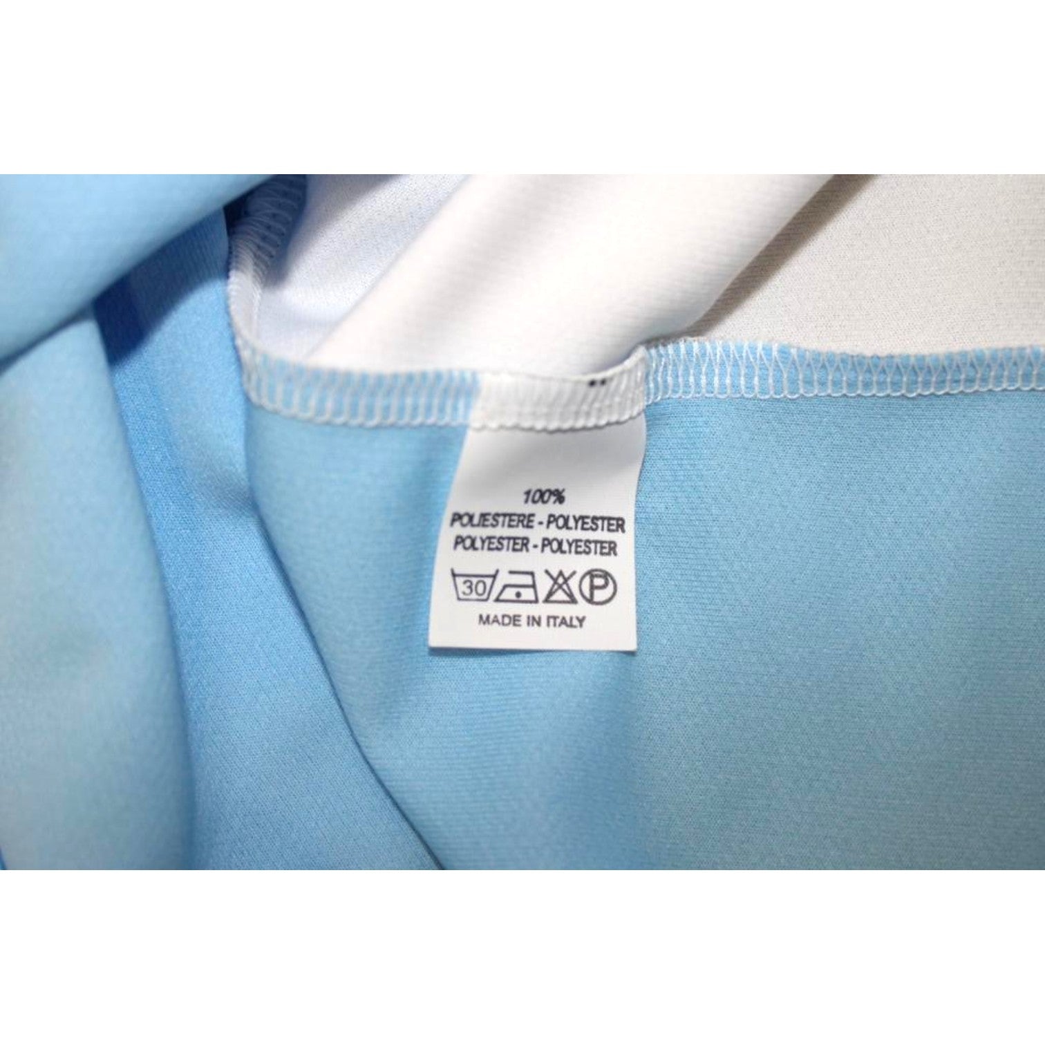 Etichetta tecnica maglia Lazio 2003-04 100% poliestere Made in Italy – maglia vintage Puma