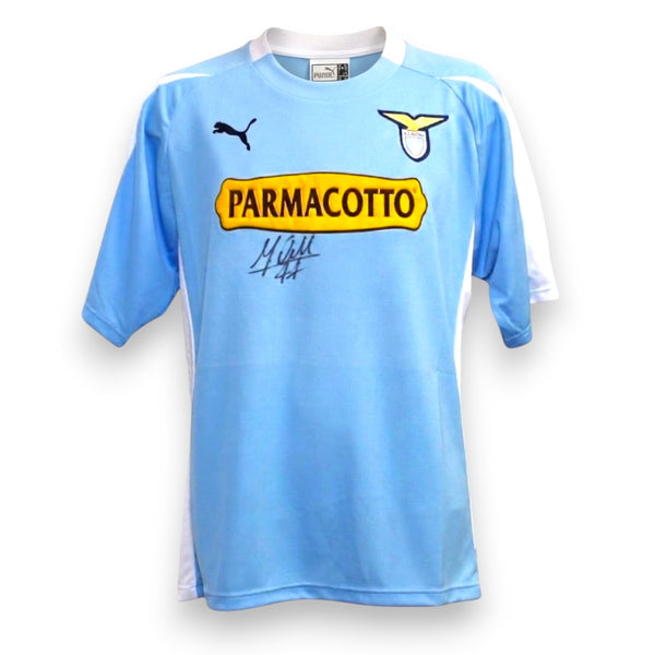 Maglia SS Lazio Home 2003/04 – Massimo Oddo – N.22 – Store Vintage Autografata – Puma – Sponsor Parmacotto – Serie A – COA Incluso