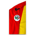 Patch ufficiale Lega Calcio su manica maglia US Lecce Home 2001-02 Popescu – dettaglio Player Issued