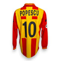 Retro maglia US Lecce Home 2001-02 numero 10 POPESCU – Asics – colletto U.S. Lecce – Player Issued manica lunga
