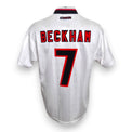 Retro maglia Manchester United Away 1998-99 Beckham numero 7 – nome e numero replica – Umbro Premier League