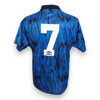 Retro maglia Manchester United Away 1992-93 numero 7 Cantona – numero replica – Umbro Premier League
