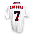 Retro maglia Manchester United Away 1996-97 Cantona numero 7 – nome e numero replica – Umbro Premier League
