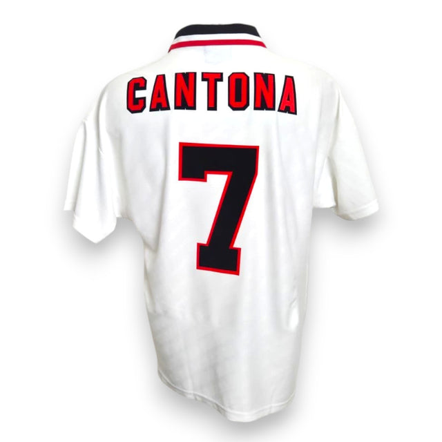 Retro maglia Manchester United Away 1996-97 Cantona numero 7 – nome e numero replica – Umbro Premier League