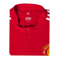 Dettaglio colletto a bottoni Climacool e stemma Manchester United maglia Home 2017-18 Adidas – taglia L