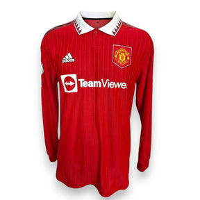 Maglia Manchester United Home 2022-23 manica lunga Ronaldo Adidas Authentic – condizioni Excellent