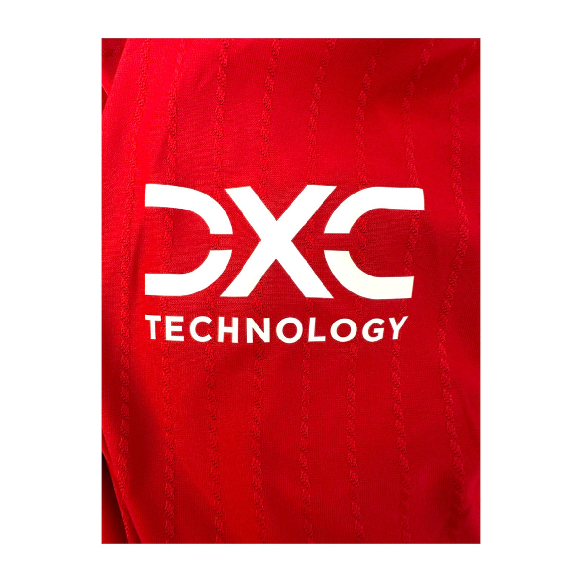 Sponsor DXC Technology manica maglia Manchester United Home 2022-23 Adidas