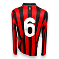 Retro maglia Milan 125° Anniversario numero 6 bianco – autografo originale Franco Baresi pennarello nero