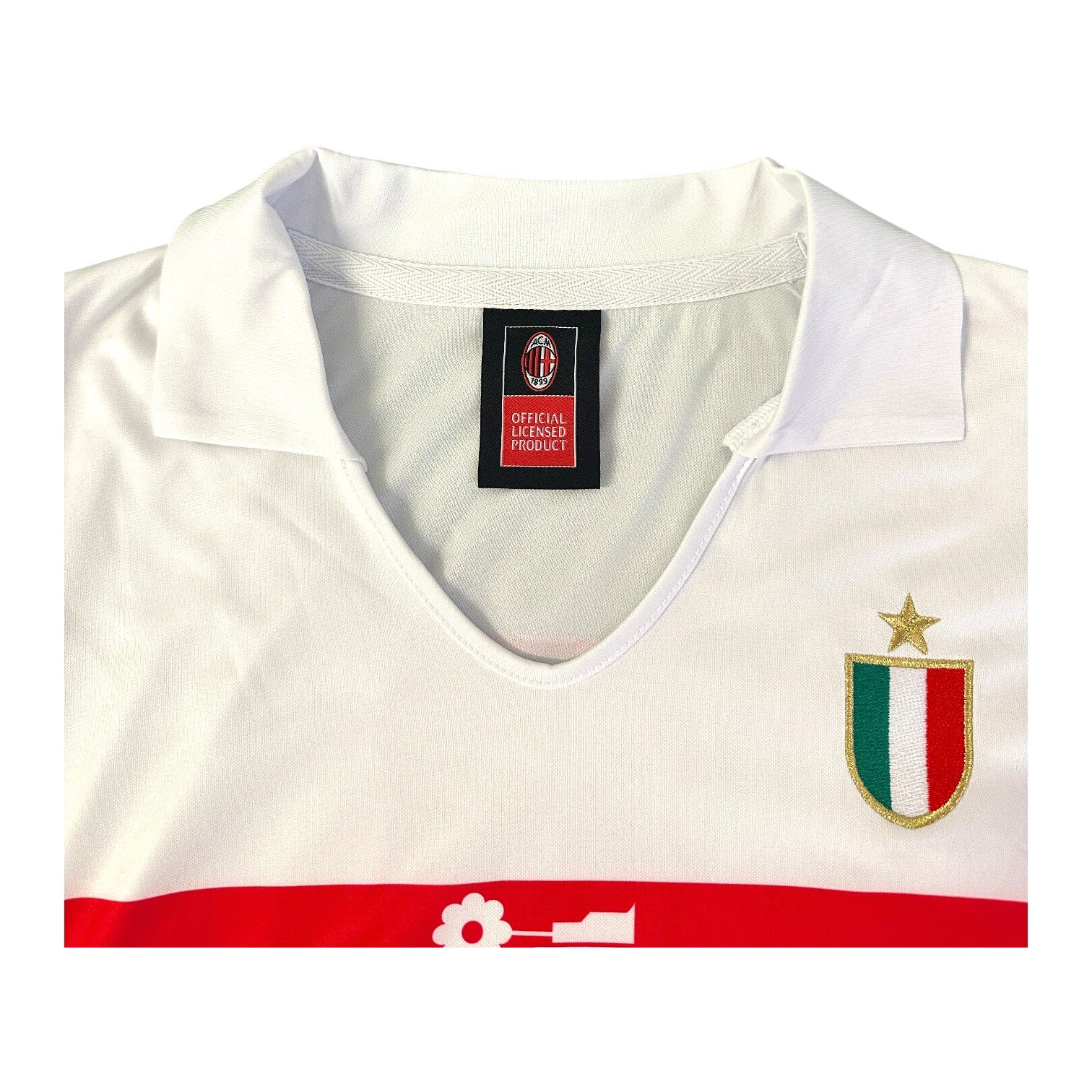 Etichetta interna collo replica maglia Milan Away 1988-89 – logo AC Milan 1899 Official Licensed Product