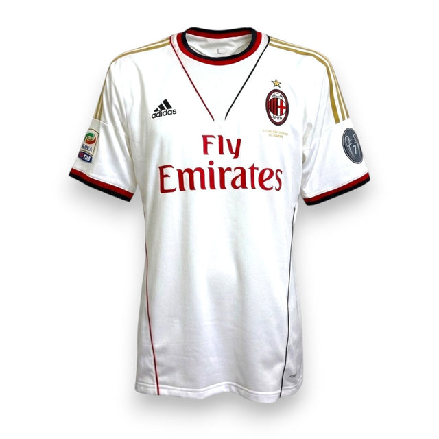 Maglia Milan Away 2012-13 Player Issued Kévin Constant numero 21 Adidas Formotion bianca taglia 10 condizioni Excellent