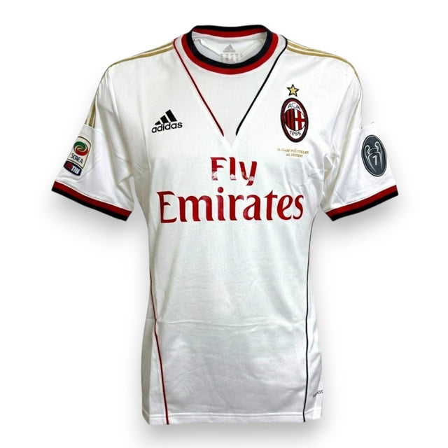 Maglia Milan Away 2013-14 Player Issued Antonio Nocerino numero 23 Adidas Formotion bianca taglia 8 condizioni molto buone