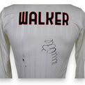 Dettaglio autografo originale Kyle Walker maglia Milan Away 2024-25 – pennarello nero – COA incluso