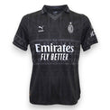 Maglia Milan Fourth 2023-24 Puma x Pleasures nera – motivo gotico Duomo – sponsor Emirates – logo Pleasures – condizioni Excellent