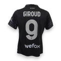 Retro maglia Milan Fourth 2023-24 numero 9 Giroud – sponsor wefox – nameset argento