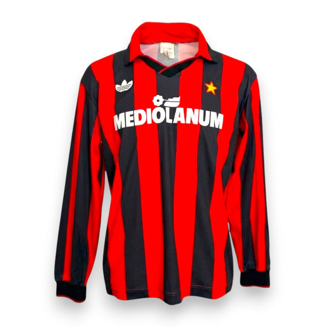 Maglia AC Milan Home 1991-92 Ruud Gullit autografata – Adidas Mediolanum vintage – taglia M – Made in Italy – condizioni Excellent