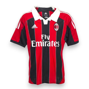 Maglia AC Milan Home 2012-13 numero 45 Adidas – strisce rossonere Fly Emirates colletto polo bianco – Store Serie A