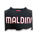 Dettaglio nameset originale Daniel Maldini maglia Milan 2022-23 – applicazione ufficiale Puma