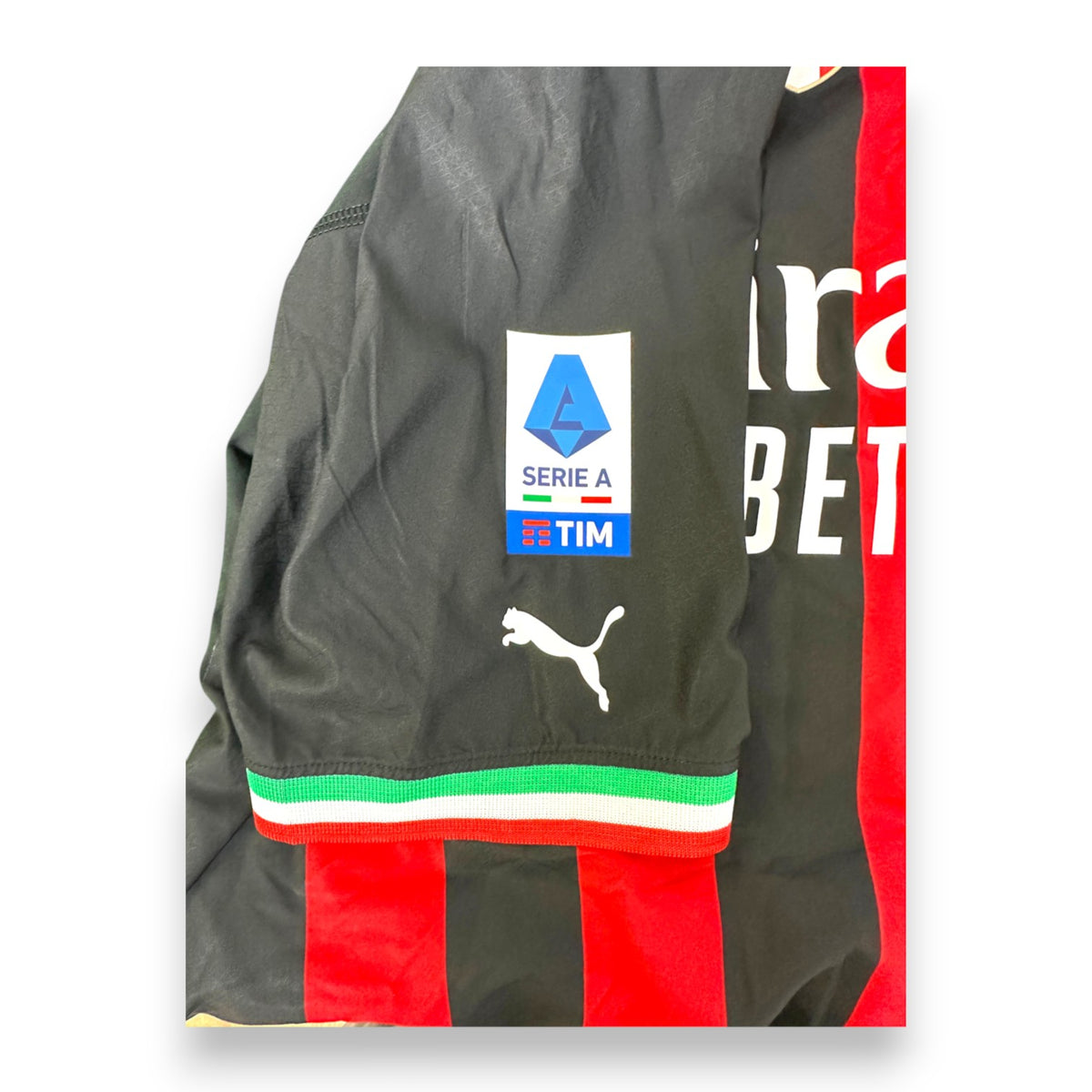 Patch Serie A TIM maglia Milan Home 2022-23 – logo Puma manica sinistra