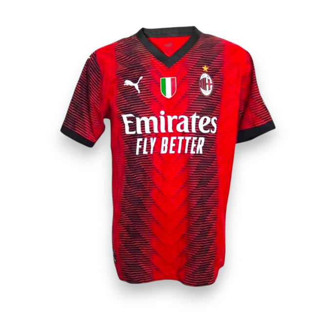 Maglia AC Milan Home 2023-24 Player Issued Matteo Gabbia numero 46 – Puma – Emirates – Scudetto tricolore