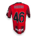Retro maglia AC Milan Home 2023-24 numero 46 GABBIA – sponsor WeFox – collo AC Milan – Player Issued