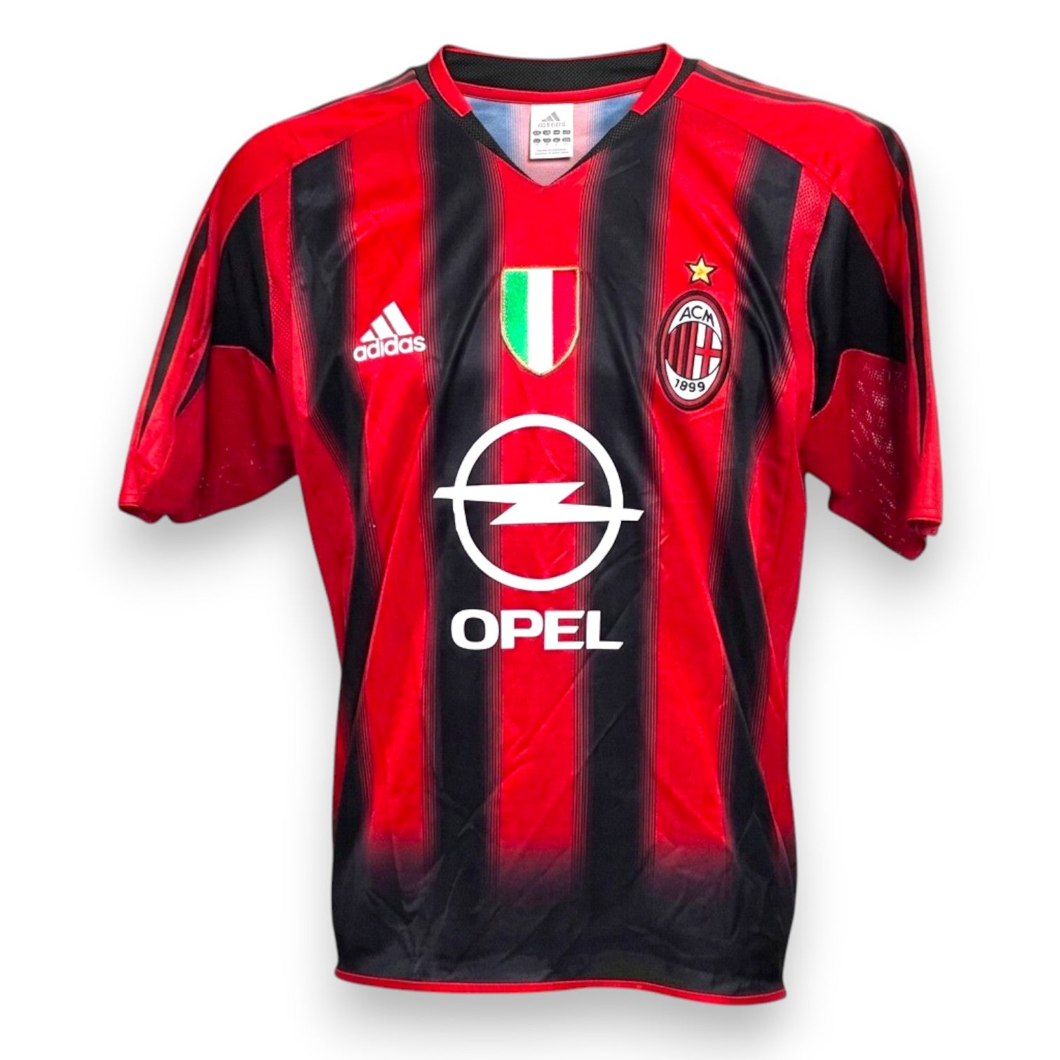 Maglia Milan Home 2004-05 Gennaro Gattuso Adidas – store autentica – scudetto tricolore – sponsor Opel – vintage