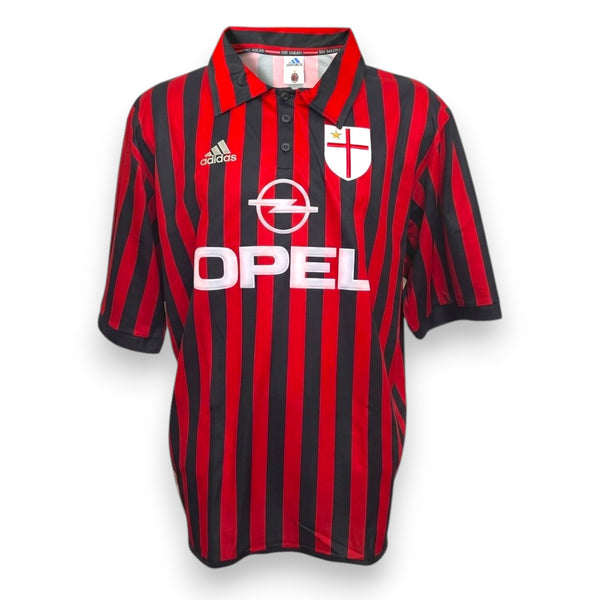 Maglia Milan Home 1999/00 Centenario – Paolo Maldini – N.3 – Vintage Replica Ufficiale – Adidas – Serie A – Opel – Nameset Replica