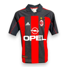 Maglia AC Milan Home 2000-01 autografata Paolo Maldini numero 3 – adidas – sponsor Opel – Vintage Store autentica