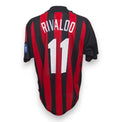 Retro maglia AC Milan Home 2002-03 Rivaldo numero 11 – nameset replica – maglia Vintage Adidas Serie A rossonera