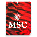 Dettaglio sponsor di manica MSC su maglia Milan Home 2023-24 Puma