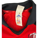 Etichetta interna Adidas maglia Milan Third 2001/02 taglia XL multilingue con banda interna rossonera A.C.M. originale Made in Adidas autenticità Store