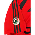 Patch Lega Calcio Serie A sulla manica destra maglia Milan Third 2001/02 Adidas tre strisce nere – dettaglio originalità stagione campionato italiano