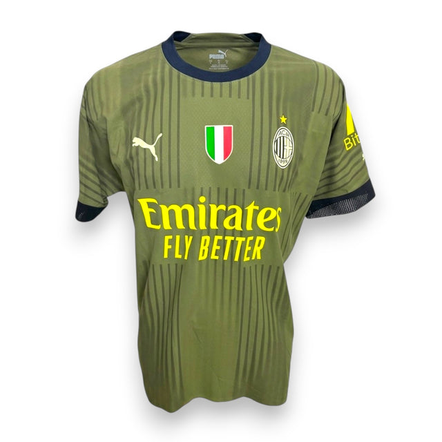Maglia Milan Third 2022-23 Puma verde oliva Emirates BitMEX – condizioni Excellent