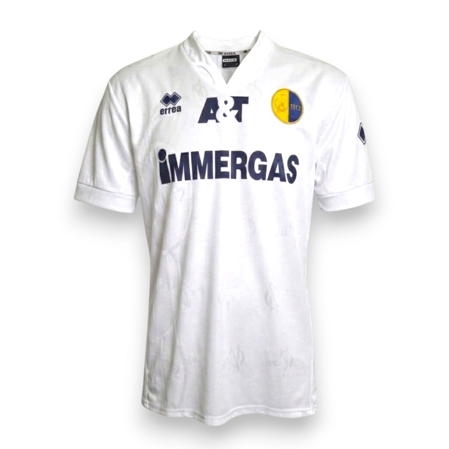 Maglia Modena Away 2005-06 bianca Player Issued Mattia Graffiedi numero 20 – Erreà – sponsor Immergas – scudo Modena 1912
