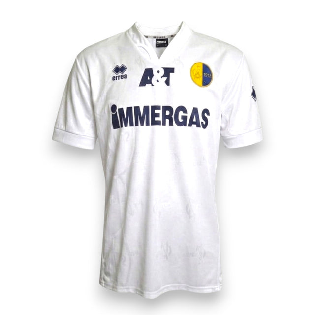 Maglia Modena Away 2005-06 bianca Player Issued Mattia Graffiedi numero 20 – Erreà – sponsor Immergas – scudo Modena 1912