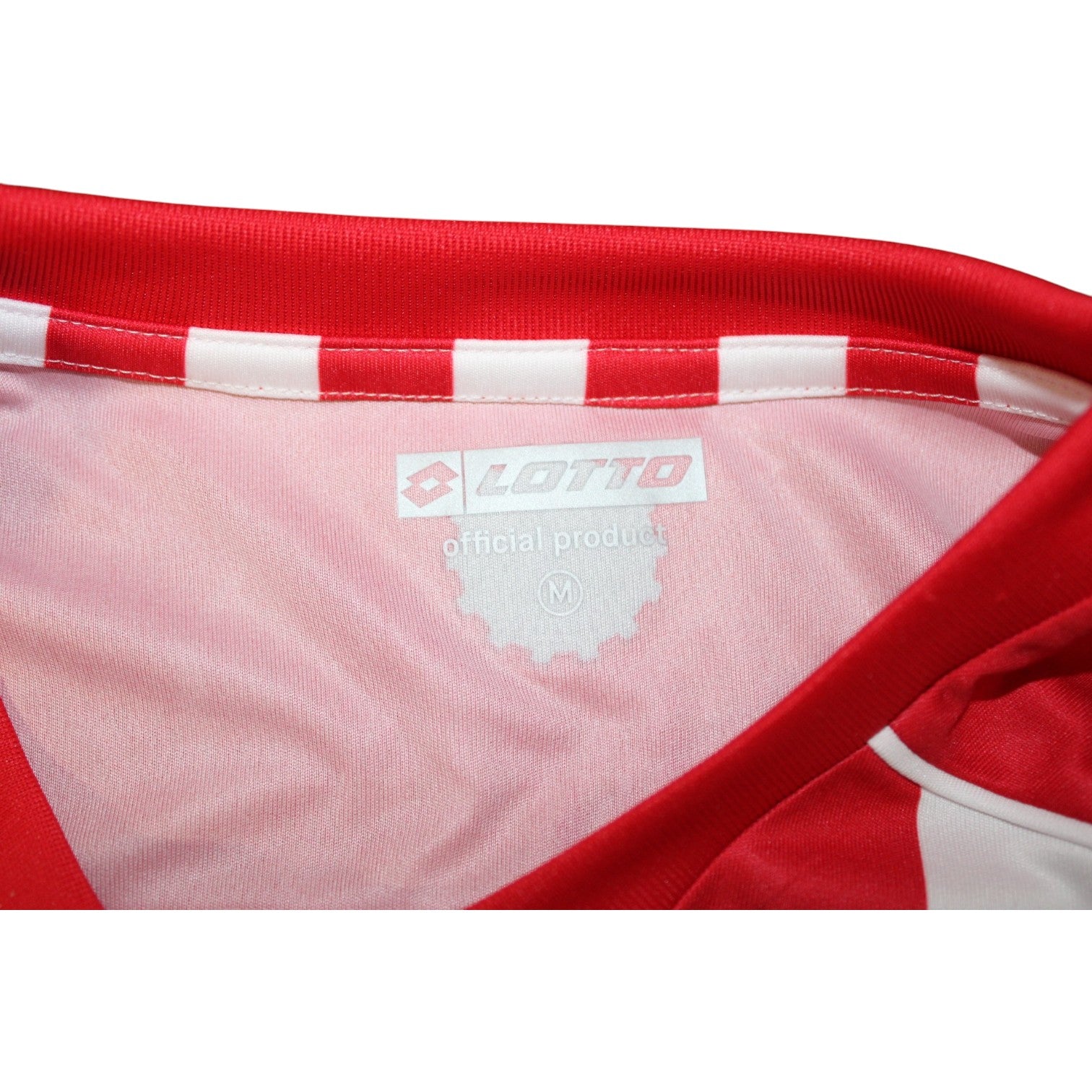 Patch ufficiale Serie A TIM 2023-2024 su manica maglia AC Monza Home Lotto rossa