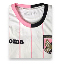 Colletto maglia Palermo Away 2014-15 Joma – motto Rosa come il dolce nero come l'amaro dal 1907 – etichetta Official Product taglia S