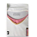 Colletto a V maglia Palermo Away 2008-09 Lotto – inserti rosa e oro – etichetta taglia L