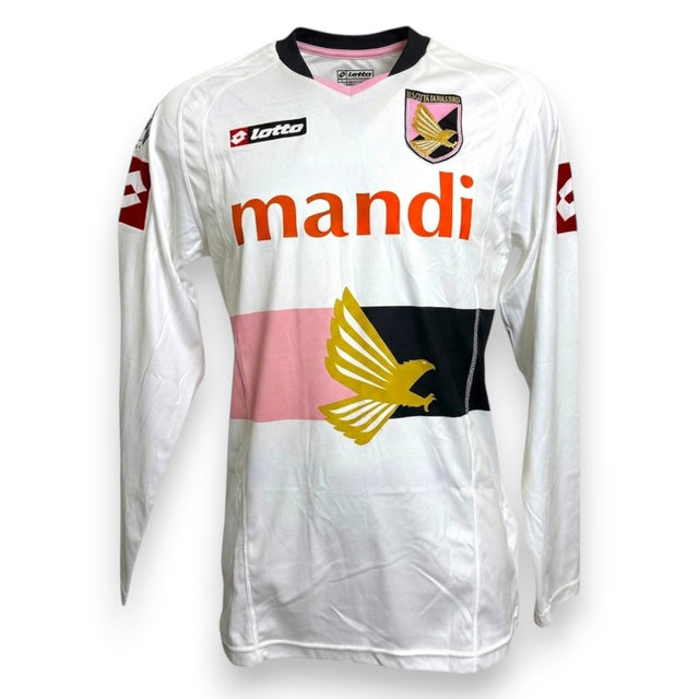 Maglia Palermo Third 2006-07 Player Issued Marco Pisano numero 26 Lotto maniche lunghe aquila dorata fascia rosanero Made in Italy