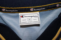 Etichetta interna Champion USA taglia XL maglia Parma Away 2001/02 Player Issued blu navy