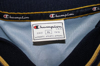 Etichetta interna Champion USA taglia XL maglia Parma Away 2001/02 Player Issued blu navy