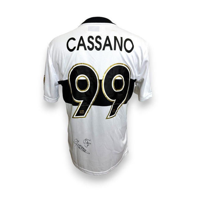 Retro maglia Parma Centenario 2013-14 nameset Cassano 99 nero oro autografato – firma originale Errea