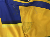 Craquelure sulla stampa del numero 7, maglia Parma Sartor Player Issued 2001-02